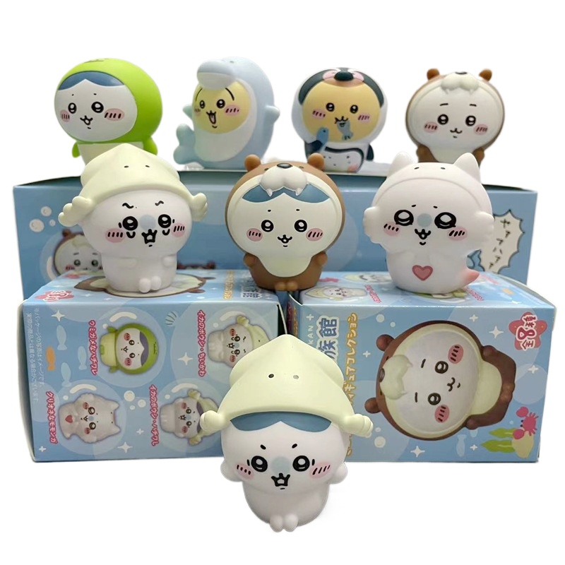8pcs/Box Kawaii Chiikawa Aquar - Marine Fish Tank 评论和价格
