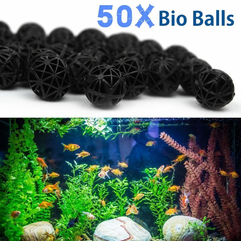 50Pcs 16mm Aquarium Bio Filter - Marine Fish Tank 评论和价格