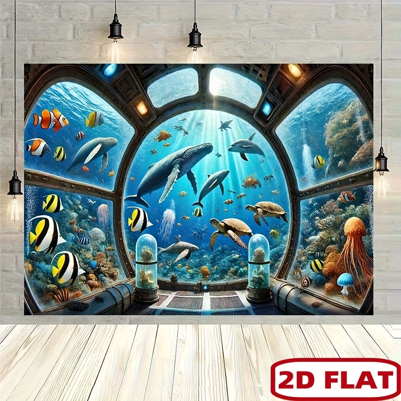 Underwater Submarine Window Wh - Ocean Aquarium 评论和价格