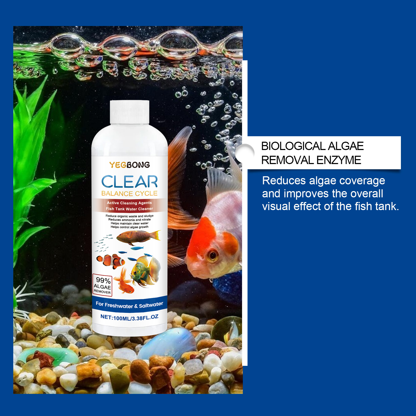 Aquarium Water Clarifier 100ml - Ocean Aquarium 评论和价格