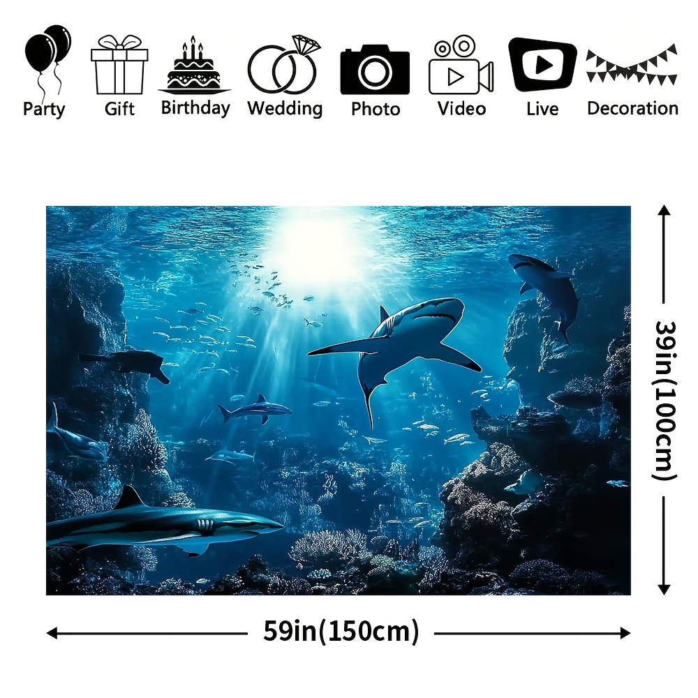 Majestic Deep Sea Shark Wall T - Marine Aquarium 评论和价格