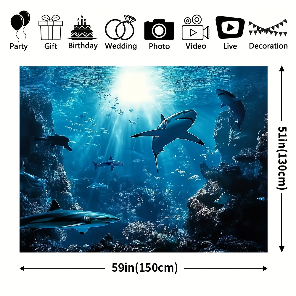 Majestic Deep Sea Shark Wall T - Marine Aquarium 评论和价格