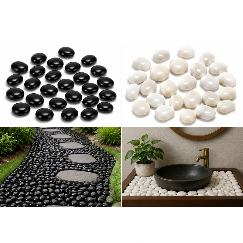 White&Black Polished River Roc - Marine Fish Tank 评论和价格
