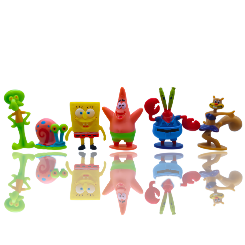 6pcs SpongeBob Fish Tank Decor - Marine Fish Tank 评论和价格