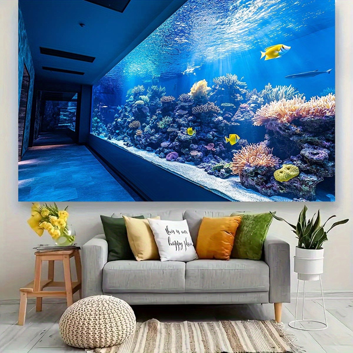Vibrant Underwater Aquarium Ta - Reef Aquarium 评论和价格