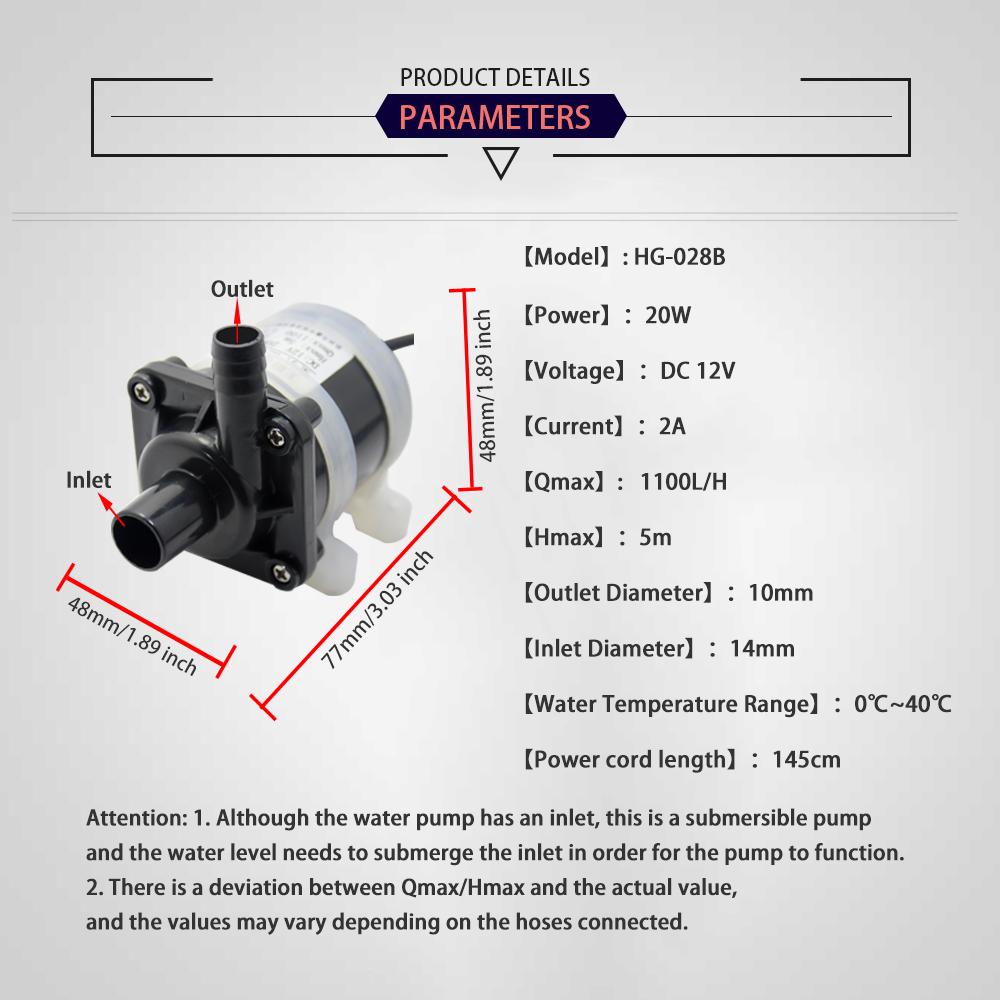 12V DC Brushless Small Submers - Ocean Aquarium 评论和价格
