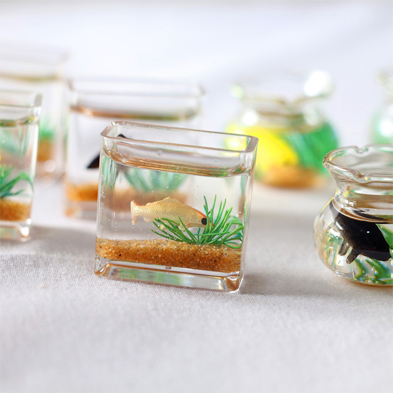 Home Ornament Doll House Decor - Marine Fish Tank 评论和价格